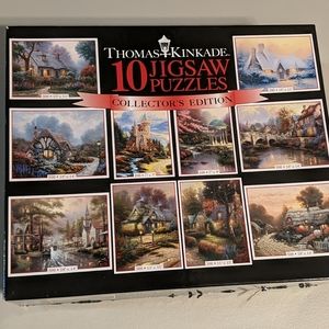 Thomas Kinkade 10 puzzle collection